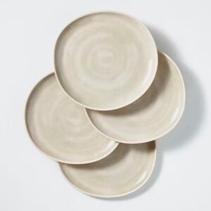 4pk 9" Tonal Bamboo-Melamine Salad Plate Natural/Cream - Hearth & Hand Magnolia